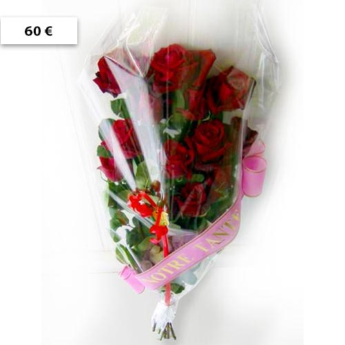 Bouquet de roses rouges – Espace funéraire ARCA – Pompes funèbres Guadeloupe